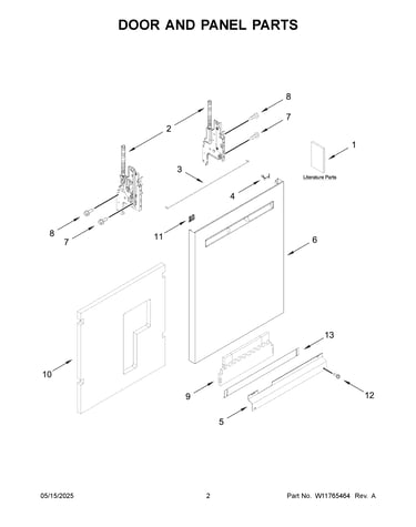 Door and panel parts