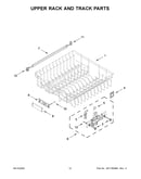 Upper rack and track parts