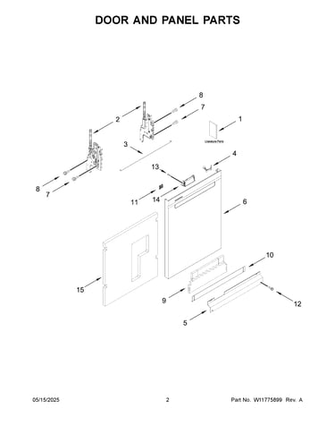 Door and panel parts