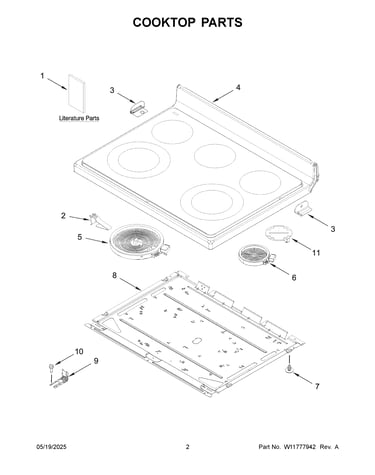 Cooktop parts