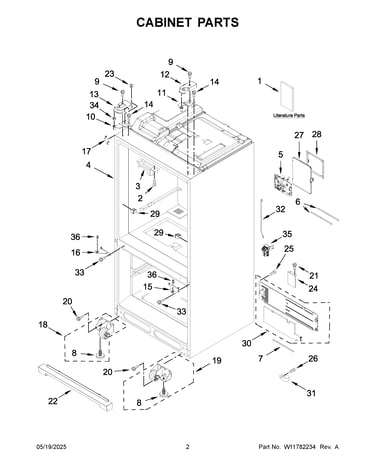 Cabinet parts