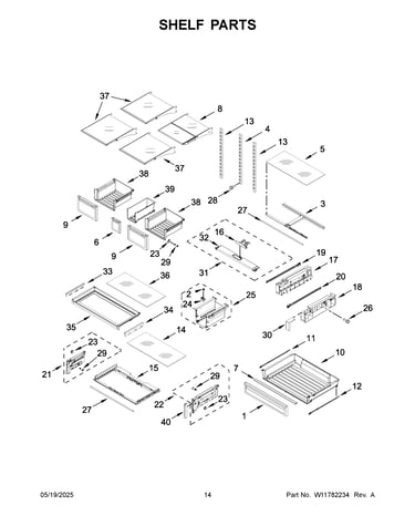 Shelf parts