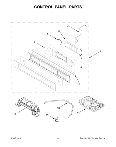 Control panel parts