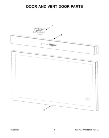 Door and vent door parts