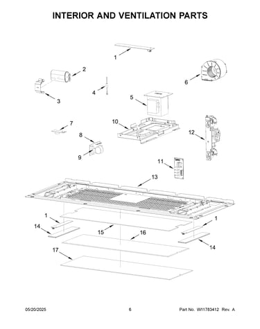 Interior and ventilation parts