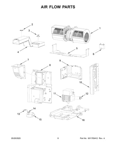 Air flow parts