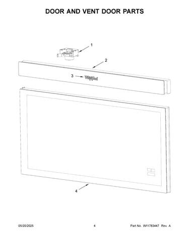 Door and vent door parts