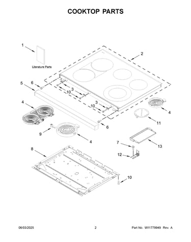 Cooktop parts
