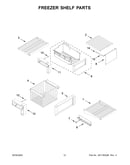 Freezer shelf parts