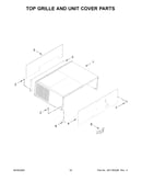 Top grille and unit cover parts