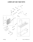 Lower unit and tube parts