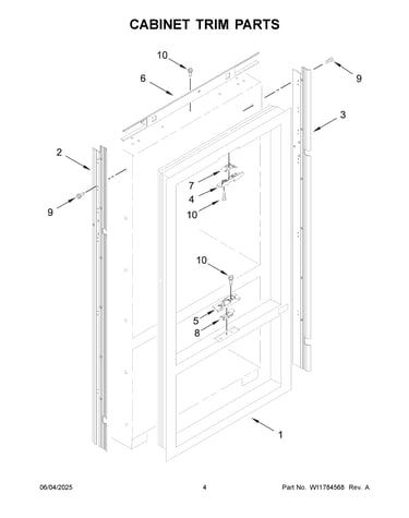 Cabinet trim parts