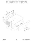 Top grille and unit cover parts