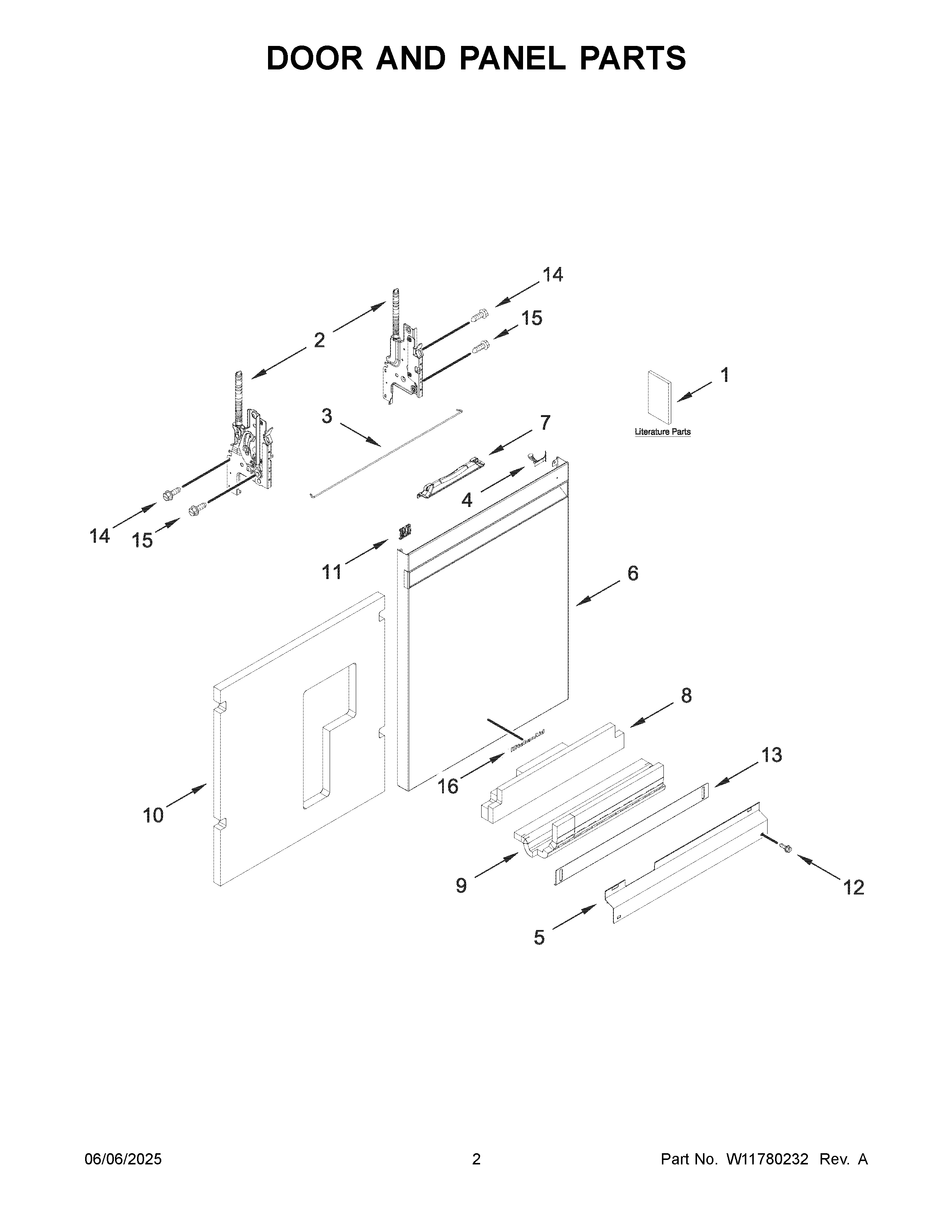Door and panel parts