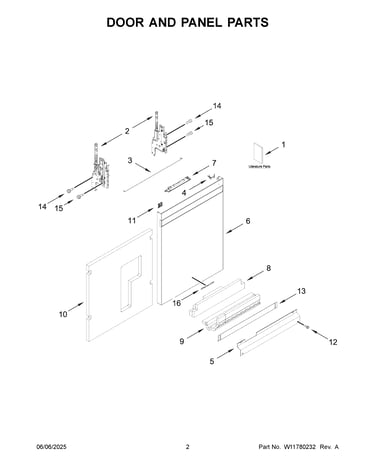 Door and panel parts