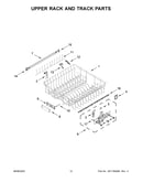 Upper rack and track parts