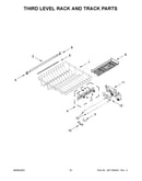 Third level rack and track parts