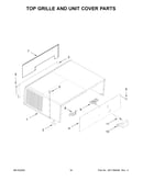 Top grille and unit cover parts