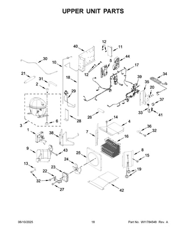 Upper unit parts