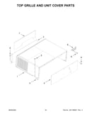 Top grille and unit cover parts