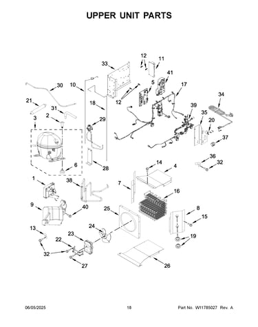 Upper unit parts
