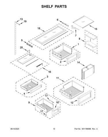 Shelf parts