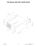Top grille and unit cover parts