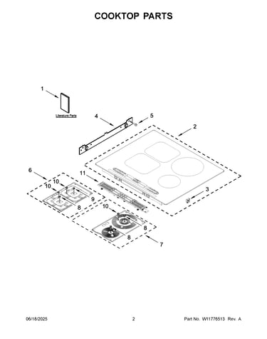 Cooktop parts