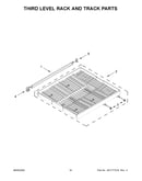 Third level rack and track parts