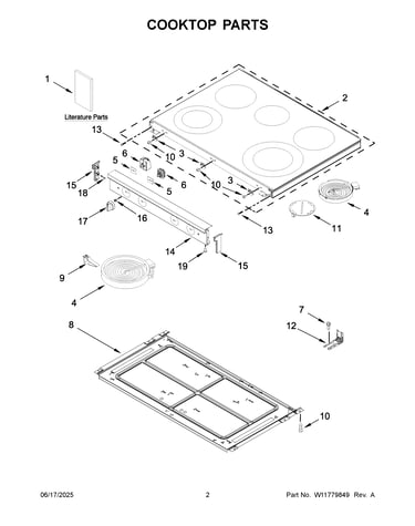 Cooktop parts