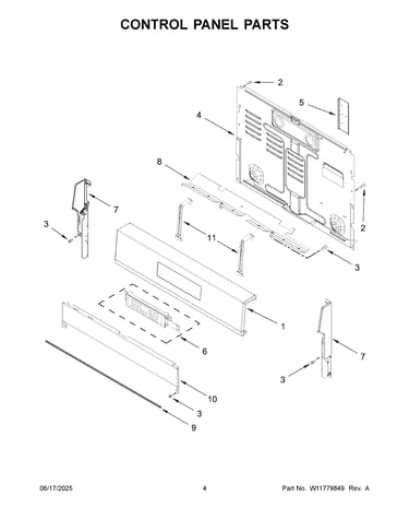 Control panel parts