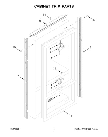 Cabinet trim parts