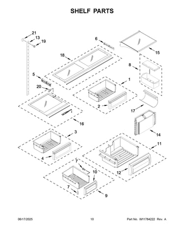 Shelf parts