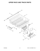 Upper rack and track parts