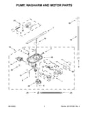 Pump, washarm and motor parts