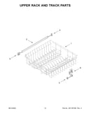 Upper rack and track parts