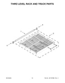 Third level rack and track parts