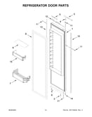 Refrigerator door parts