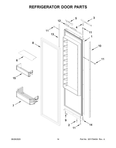 Refrigerator door parts