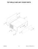 Top grille and unit cover parts