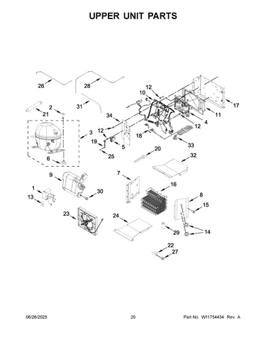 Upper unit parts