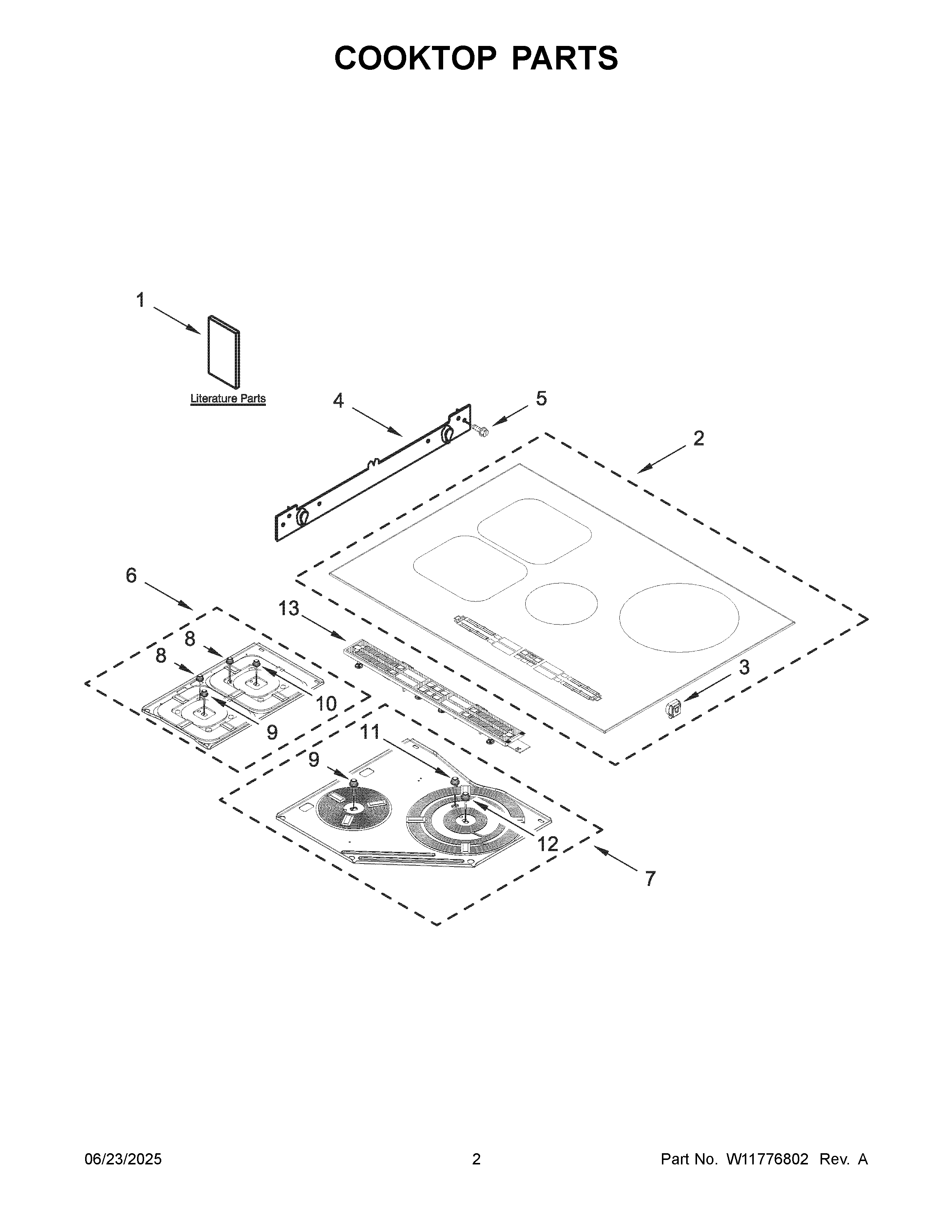 Cooktop parts