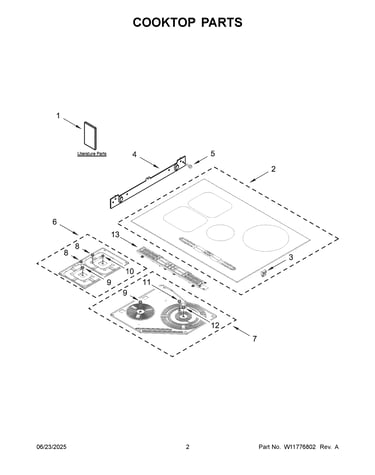 Cooktop parts