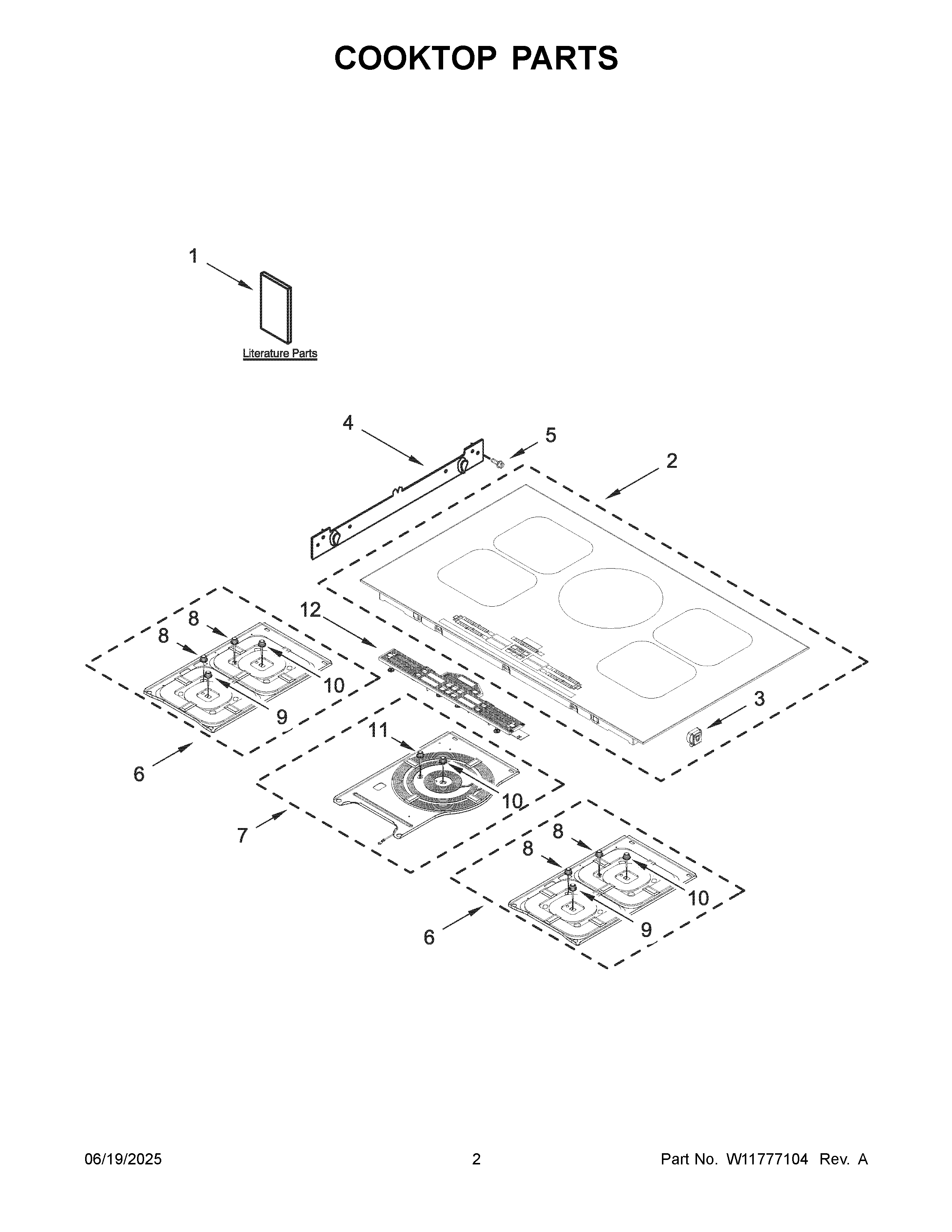 Cooktop parts