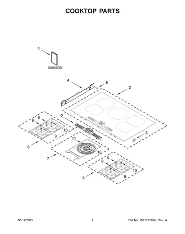 Cooktop parts