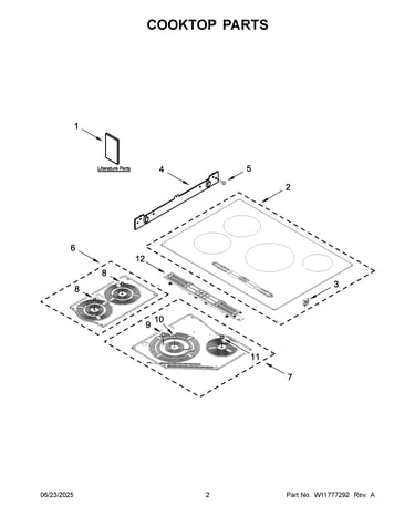 Cooktop parts