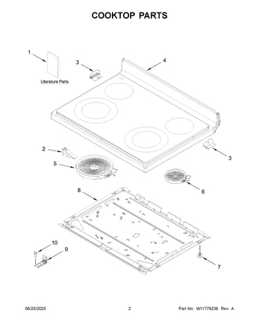 Cooktop parts
