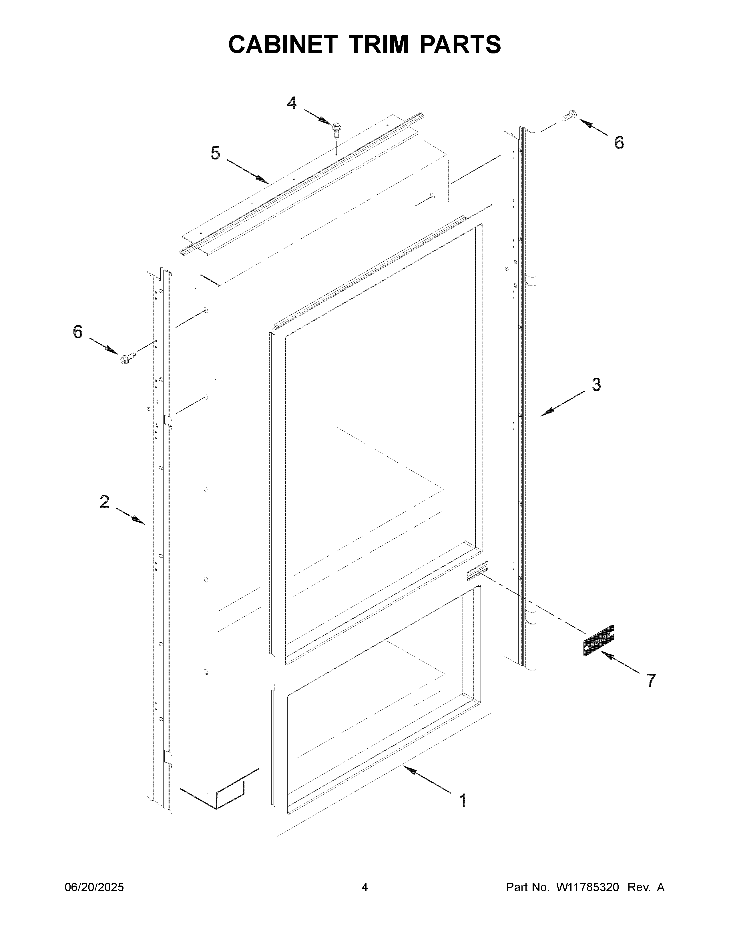 Cabinet trim parts