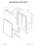 Refrigerator door parts
