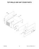 Top grille and unit cover parts